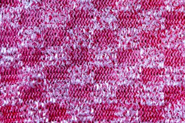 Kırmızı ve gümüş metal scourer desen kadar kapatın.