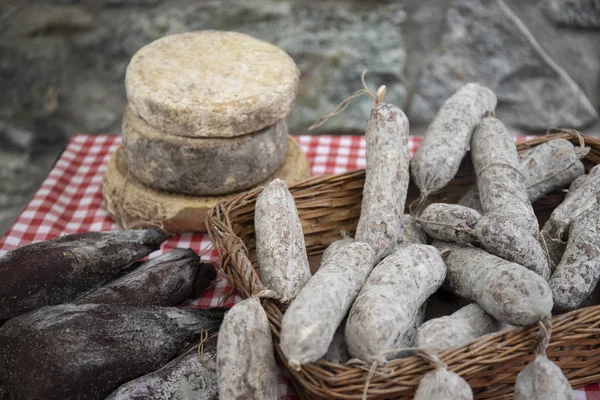 artisan cheese and sausages