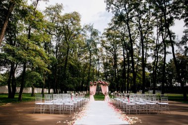 güzel dekorasyon düğün töreni için 