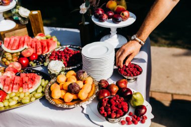Masada düğün resepsiyonunda aperatifler