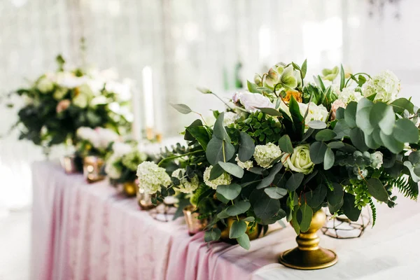 Bela Decoração Mesa Dia Casamento Decoração — Fotografia de Stock