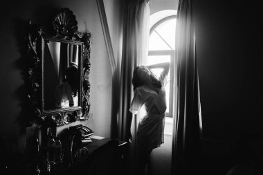 kapalı sabah poz genç güzel gelin 