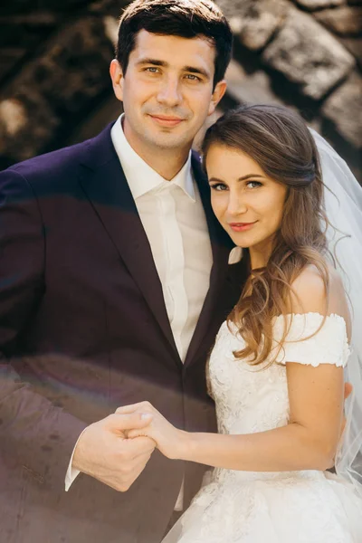 Feliz Joven Hermosa Boda Pareja — Foto de Stock