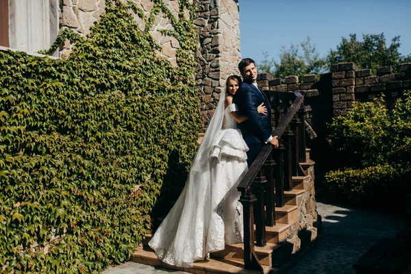 Feliz Joven Hermosa Boda Pareja —  Fotos de Stock