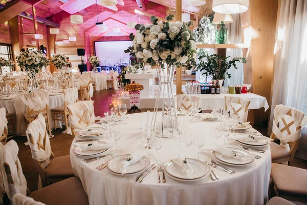 Hermoso Día Boda Decoración Mesas — Foto de Stock