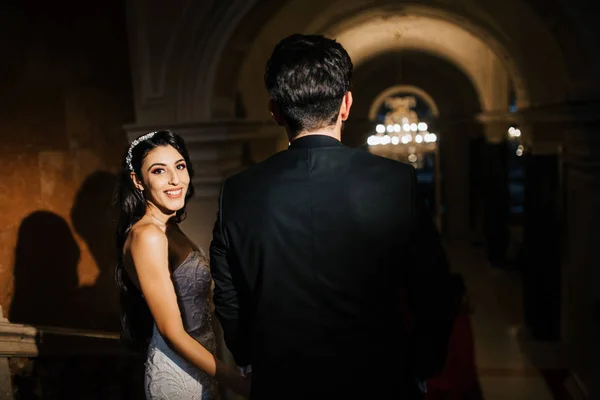 Happy Young Beautiful Couple Newlyweds — Stock Photo, Image