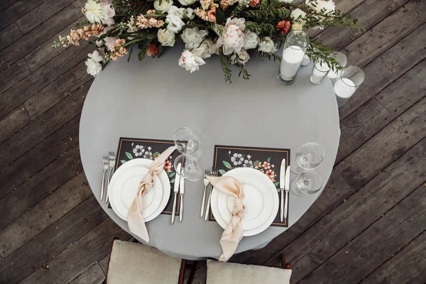 Belle Décoration Jour Mariage Table — Photo