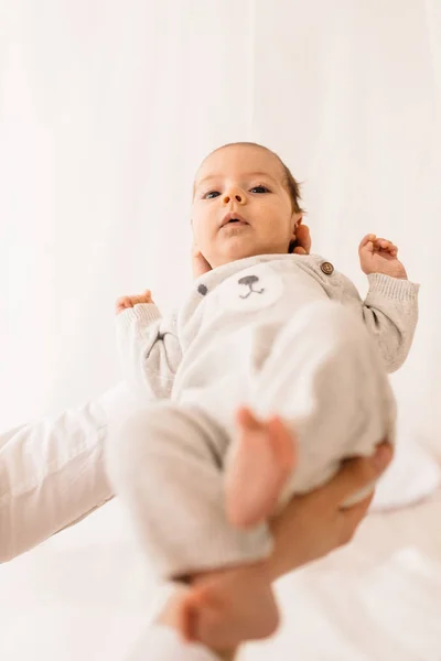 Schattige Kleine Pasgeboren Babyjongen — Stockfoto