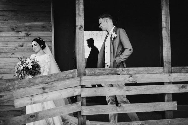 Happy Young Couple Newlyweds — Stock Photo, Image