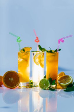 tatlı lezzetli meyve limonata, yakın