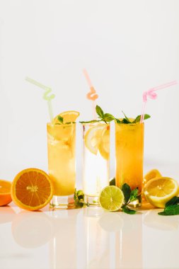 tatlı lezzetli meyve limonata, yakın