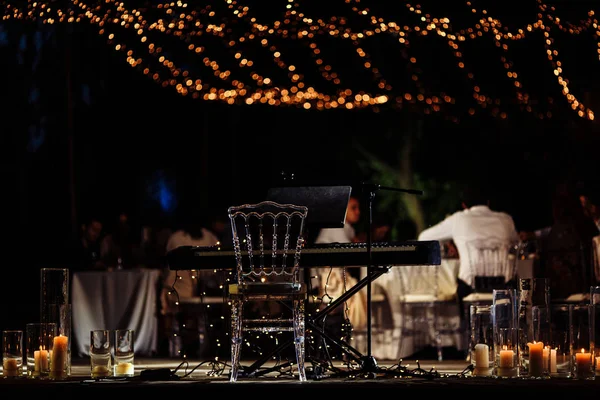 Лампочки Накаливания Свадебного Декора — стоковое фото