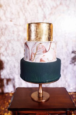 güzel düğün pastası, yakın