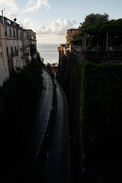 意大利小镇美丽的落日 — 图库照片