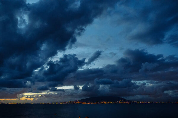 Beautiful sunset on the coast in Italy — Stock Image Beautiful Sunset Coast Italy Royalty Free Stock Images
