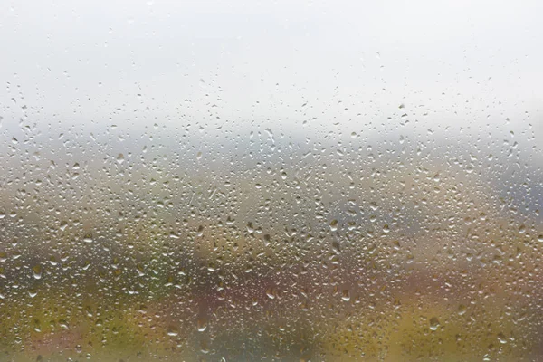 Drops Window Glass — Stock Photo, Image