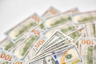 Farklı para birimleri ve nominal değerleri doları banknot banknotlar.