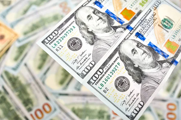 100 dolar faturaları arka plan. Para Amerikan yüz dolar faturaları.