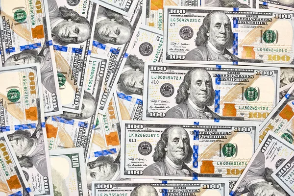 100 dolar faturaları arka plan. Para Amerikan yüz dolar faturaları.