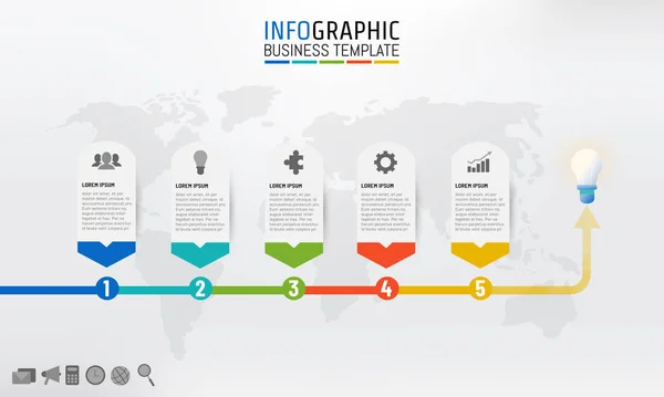 Vektör çizim iş Infographic şablon düzeni tasarımı sunu, iş planlama, pazarlama veya herhangi bir amaç için.