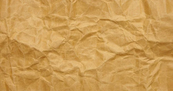 Close Texture Brumpled Brown Paper Sheet Background Backdrop Wallpaper Design — Stock Photo, Image