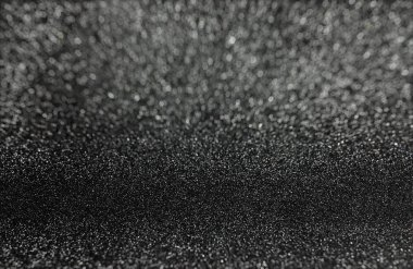 Bulanık bokeh arka plan ile seçici odak parlak siyah, vintage tarzı zemin soyut