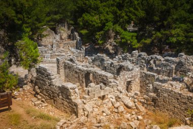Phaselis Antalya Türkiye 'de eski kent Harabeleri