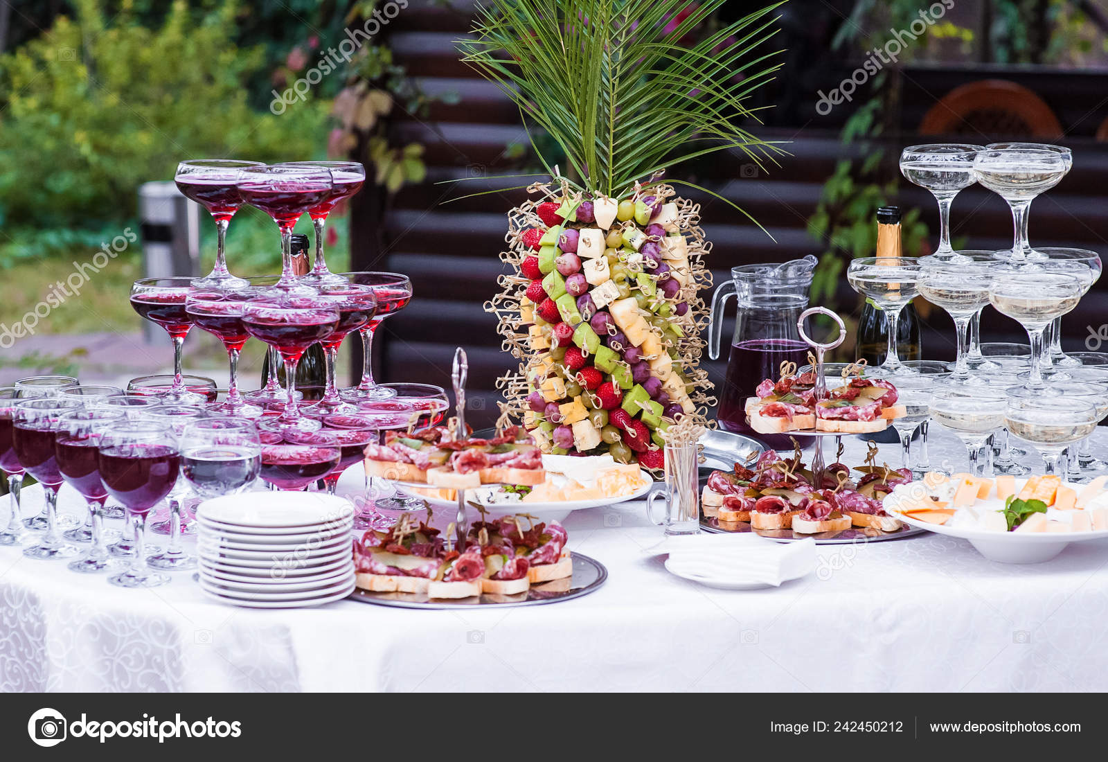 Mini Cold Snacks Meat Salads Served Festive Table Party Food Royalty Free Photo Stock Image By C Kochervapro 242450212
