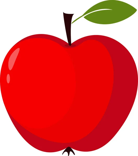 Manzana roja — Vector de stock