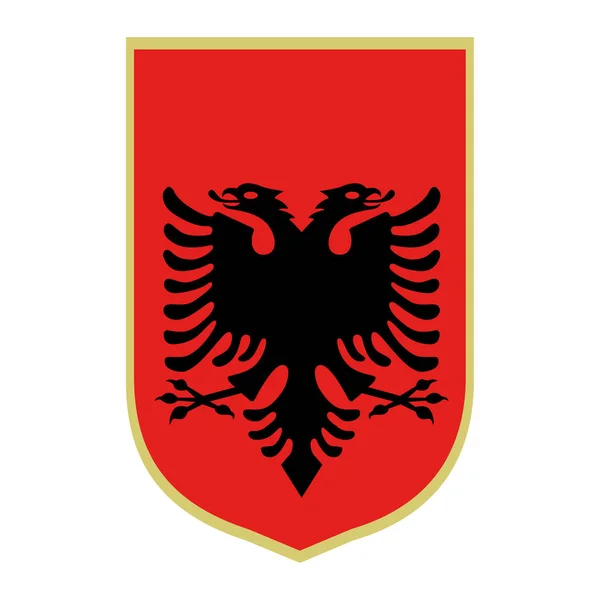 Symbol Albania National Emblem — Stock Vector