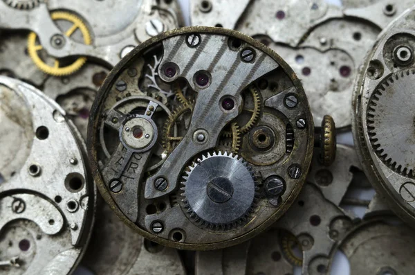 Vintage Horlogerie Isolé Sur Fond Horloger — Photo
