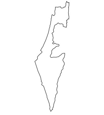  İsrail Haritası BM tanınan sınırları içinde