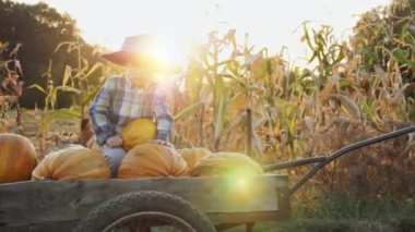 Gülümseyen ufaklikla kabaklar