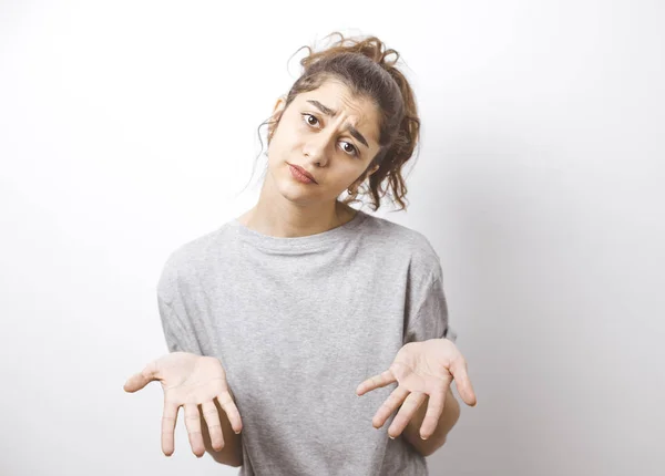 Disappointment Girl Indian Young Woman Upset — Stock Photo, Image