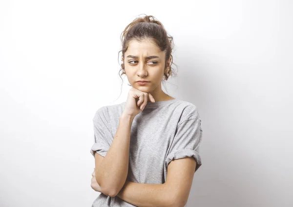 Decepção Menina Jovem Indiano Chateado — Fotografia de Stock