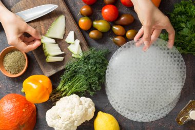 Bahar sebze rulo için pirinç kağıt.