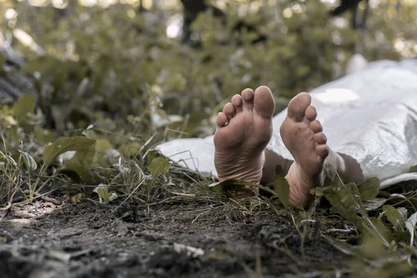 Mooie Vrouwelijke Voeten Gezonde Benen Voetverzorging — Stockfoto