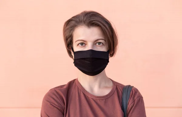 Woman Protective Medical Mask — Stock Photo, Image