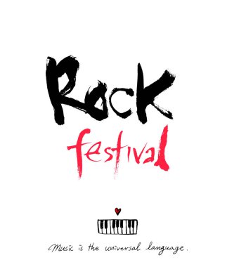 konser poster / yarım yamalak müzik illüstrasyon - vektör