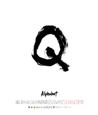 vektör yazı tipleri / el yazısı kaligrafi 