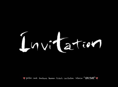 yıldönümü tebrik / el yazısı hat - vektör