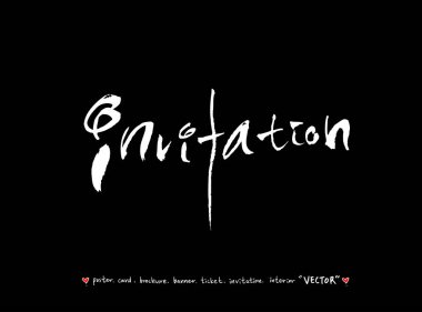 yıldönümü tebrik / el yazısı hat - vektör