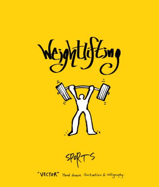 Spor poster / yarım yamalak eğlence illüstrasyon - vektör