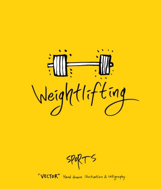 Spor poster / yarım yamalak eğlence illüstrasyon - vektör