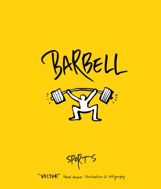 Spor poster / yarım yamalak eğlence illüstrasyon - vektör