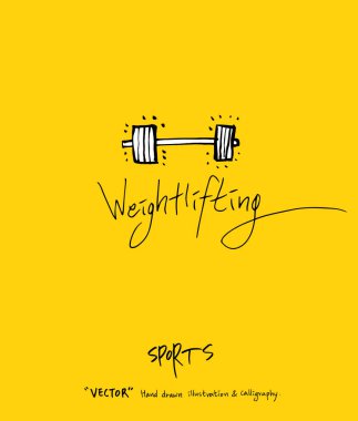 Spor poster / yarım yamalak eğlence illüstrasyon - vektör