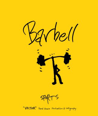 Spor poster / yarım yamalak eğlence illüstrasyon - vektör