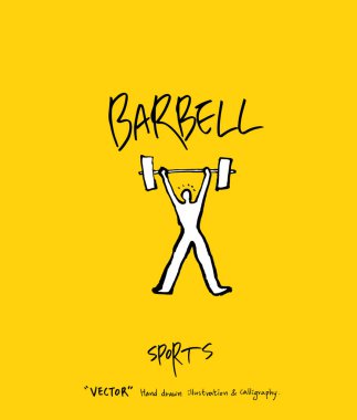 Spor poster / yarım yamalak eğlence illüstrasyon - vektör