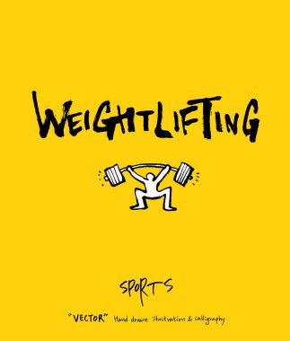 Spor poster / yarım yamalak eğlence illüstrasyon - vektör