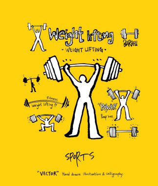 Spor poster / yarım yamalak eğlence illüstrasyon - vektör